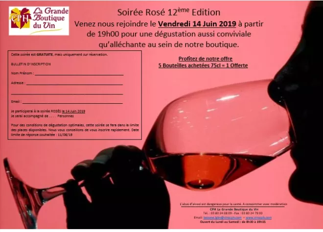 Soirée rosé 12ème édition